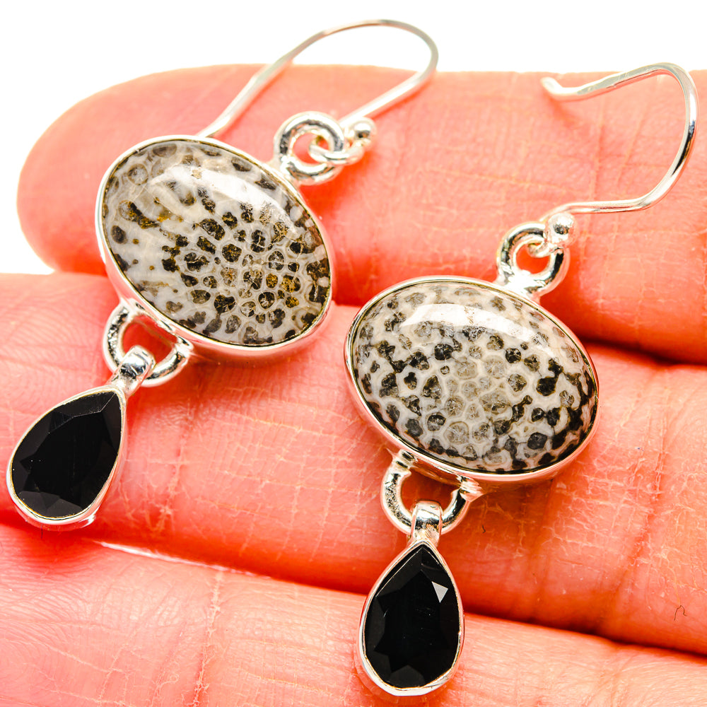Stingray Coral Earrings handcrafted by Anasilvercos - EARR423724
