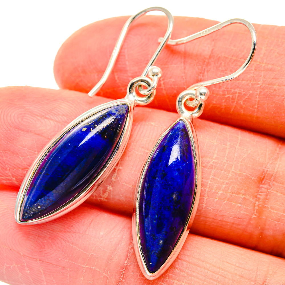 Lapis Lazuli Earrings handcrafted by Anasilvercos - EARR423725