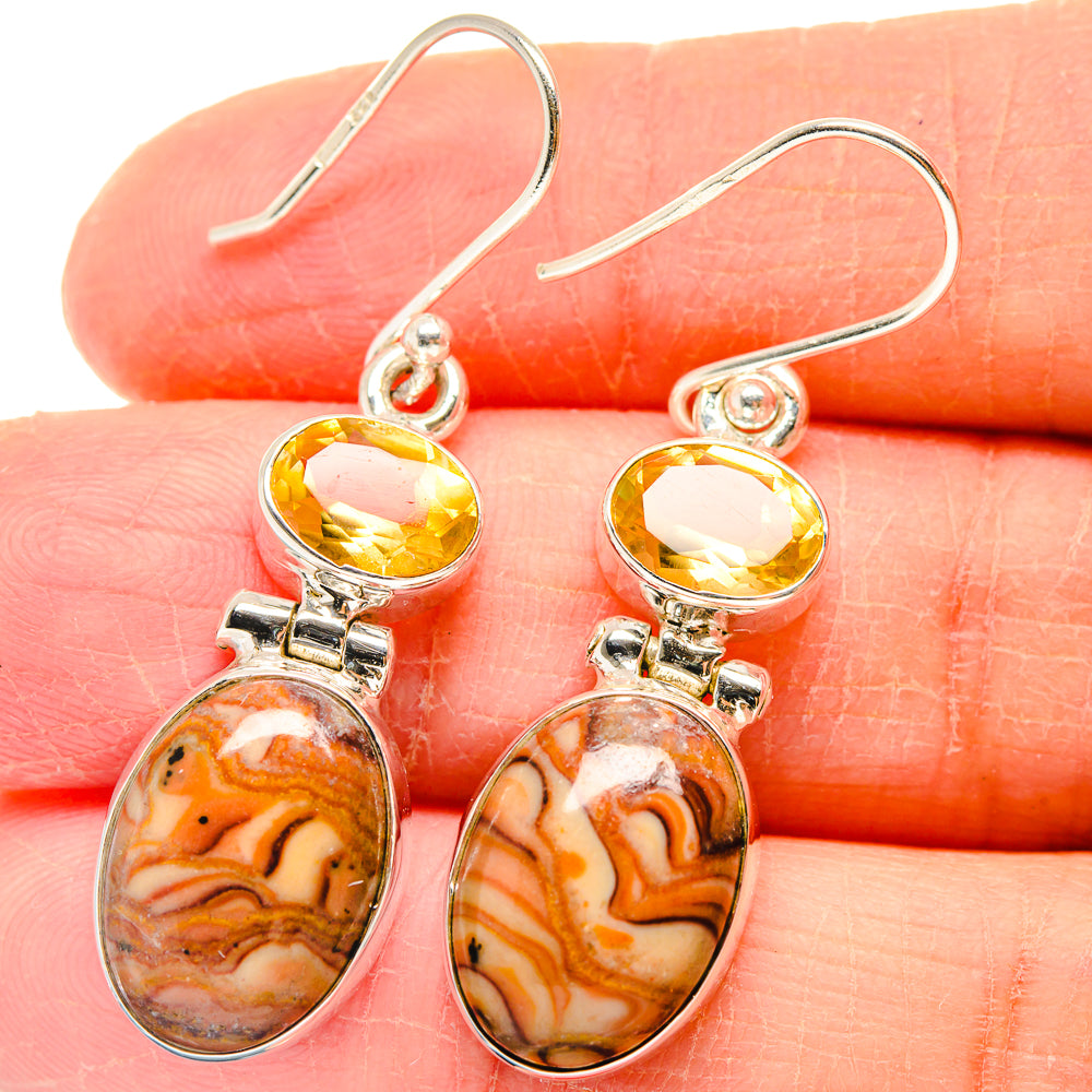 Mookaite Earrings handcrafted by Anasilvercos - EARR423751