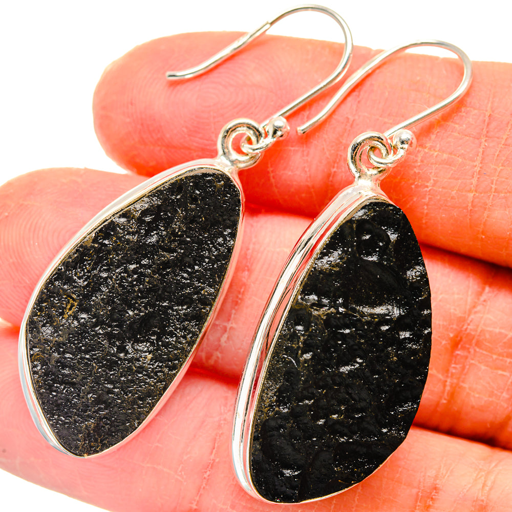 Tektite Earrings handcrafted by Anasilvercos - EARR423755