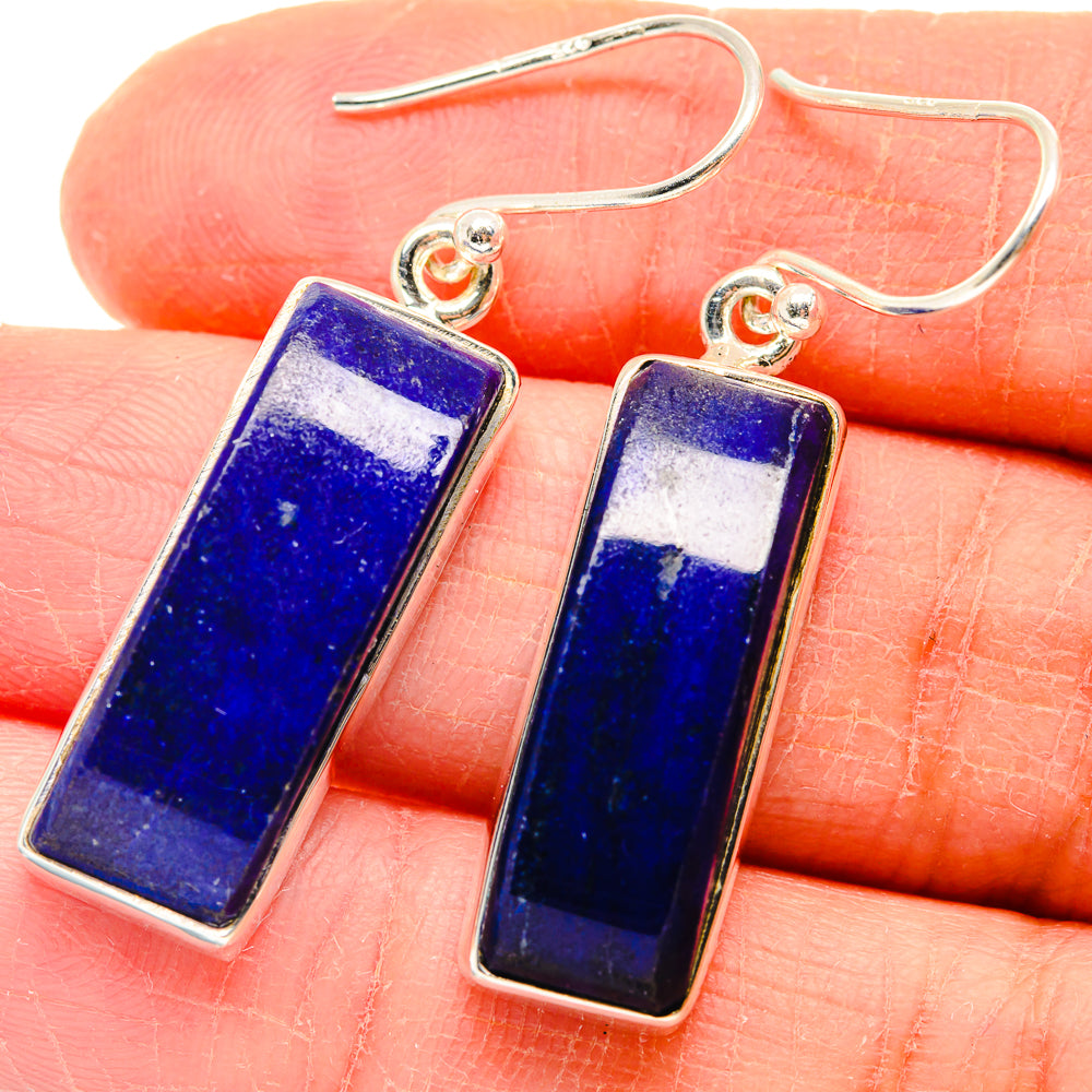 Lapis Lazuli Earrings handcrafted by Anasilvercos - EARR423763