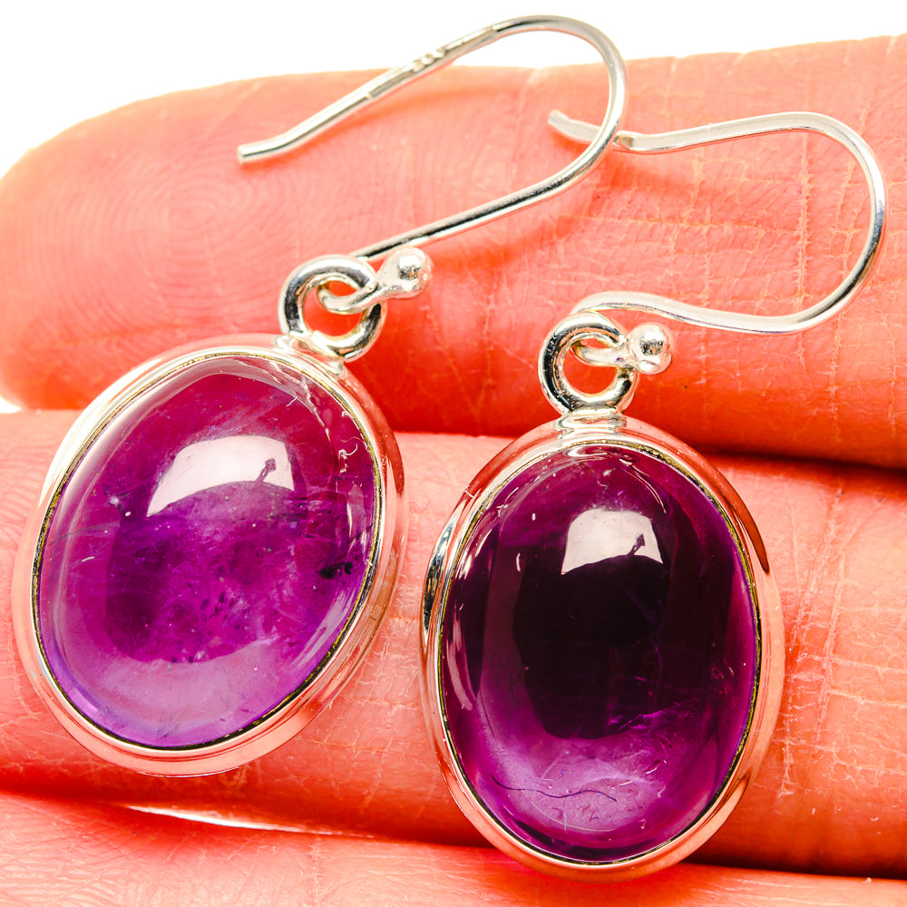Amethyst Earrings handcrafted by Anasilvercos - EARR423764