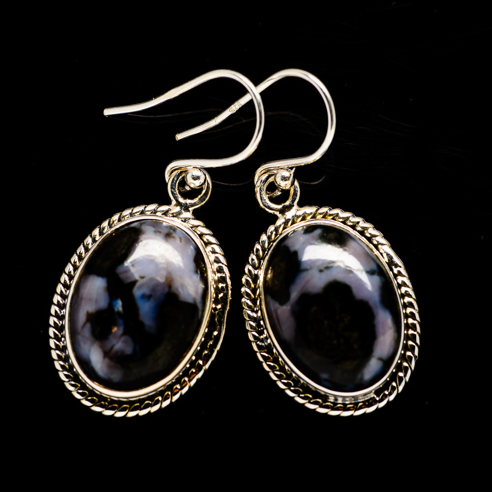 Gabbro Stone Earrings handcrafted by Anasilvercos - EARR392622