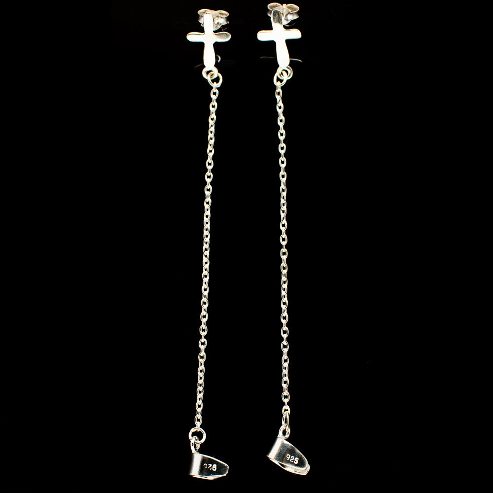 Cross Earrings handcrafted by Anasilvercos - EARR392910
