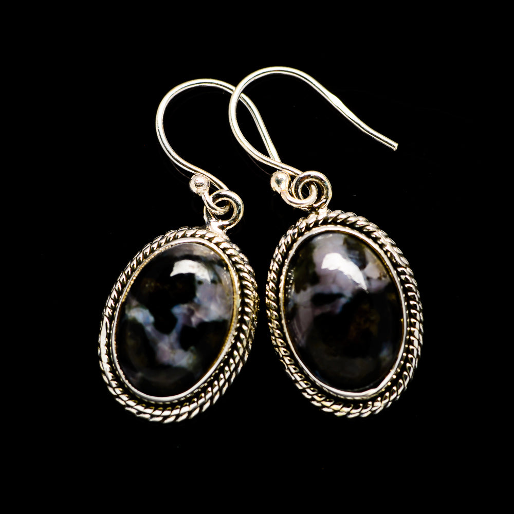 Gabbro Stone Earrings handcrafted by Anasilvercos - EARR393578