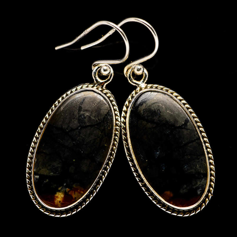 Picasso Jasper Earrings handcrafted by Anasilvercos - EARR398957