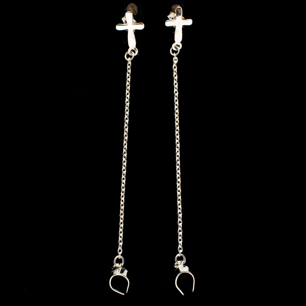Cross Earrings handcrafted by Anasilvercos - EARR400295
