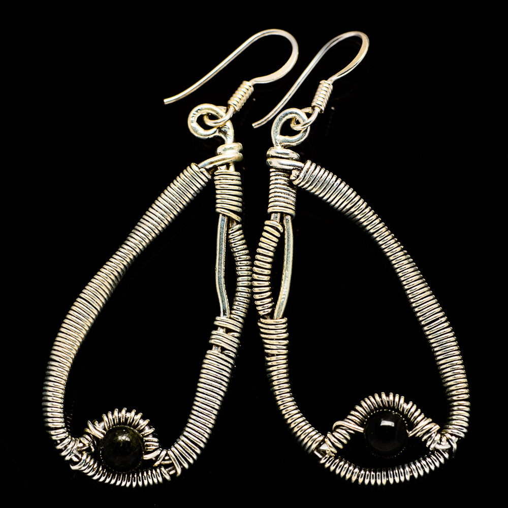 Black Onyx Earrings handcrafted by Anasilvercos - EARR400529