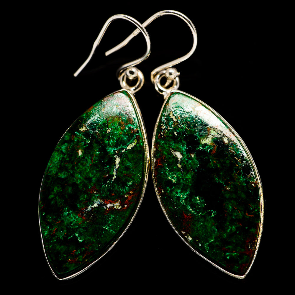 Chrysocolla Earrings handcrafted by Anasilvercos - EARR400721