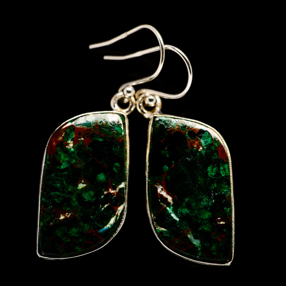 Chrysocolla Earrings handcrafted by Anasilvercos - EARR400750