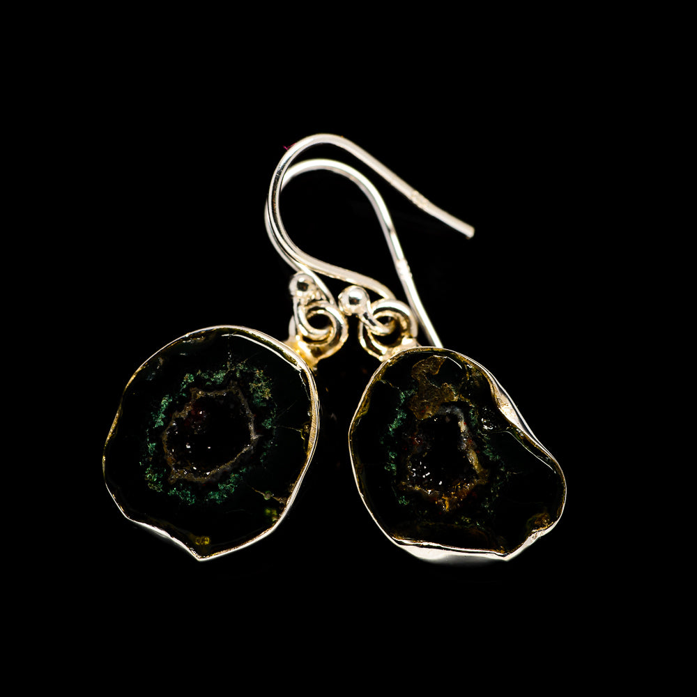 Coconut Geode Druzy Earrings handcrafted by Anasilvercos - EARR400935