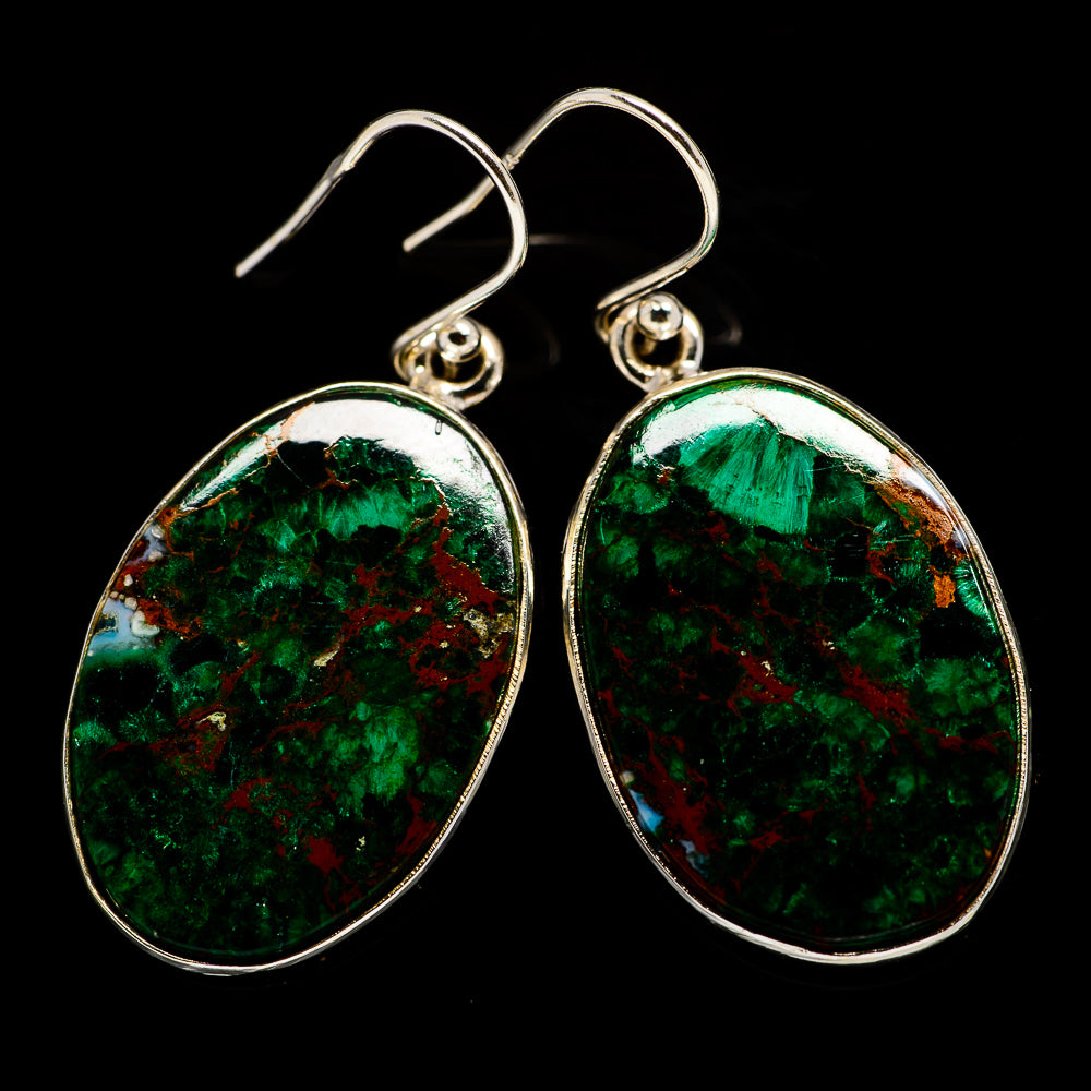 Chrysocolla Earrings handcrafted by Anasilvercos - EARR401171