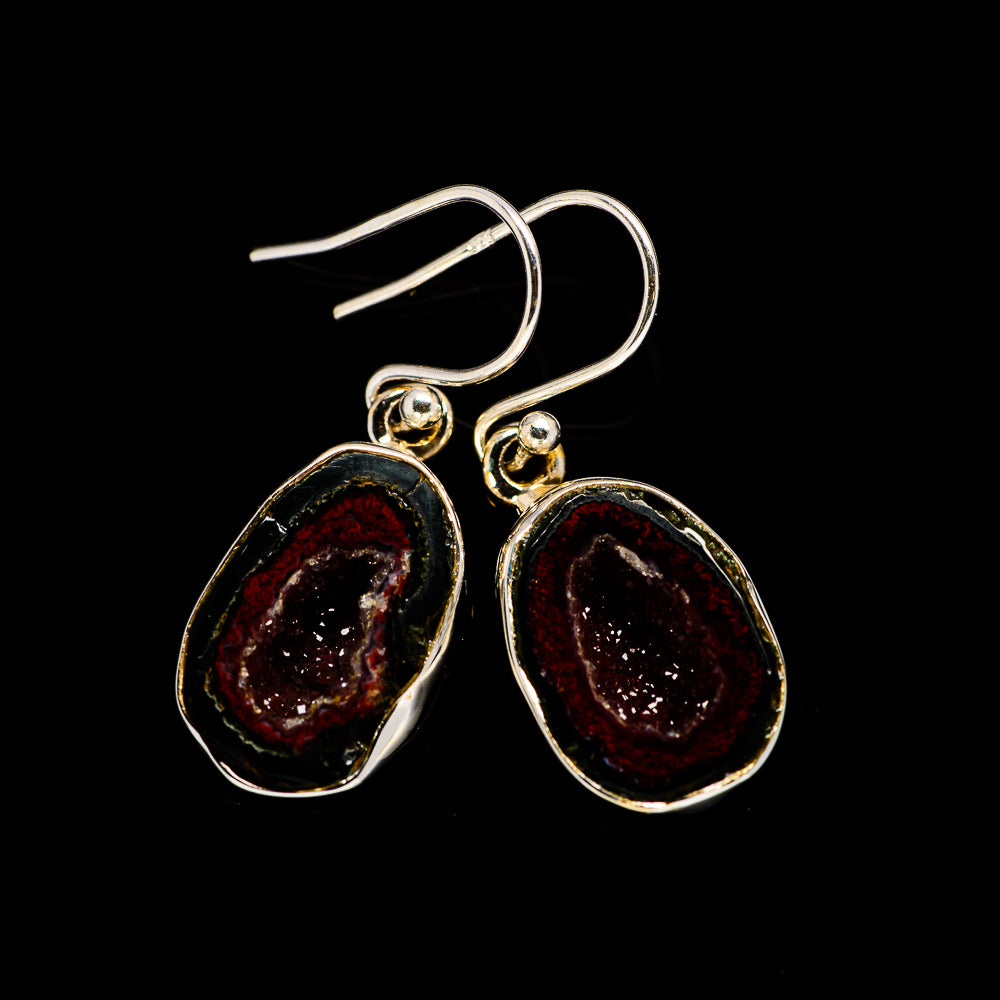 Coconut Geode Druzy Earrings handcrafted by Anasilvercos - EARR401228