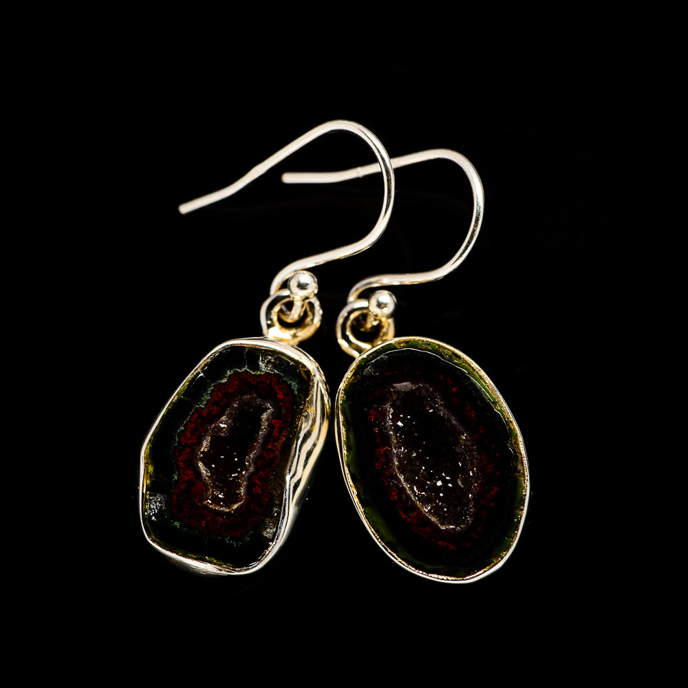 Coconut Geode Druzy Earrings handcrafted by Anasilvercos - EARR401343