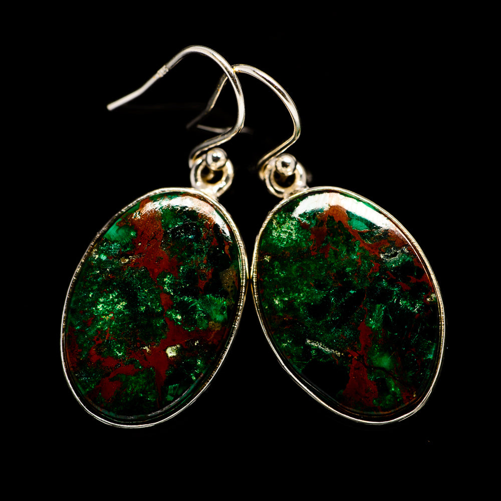 Chrysocolla Earrings handcrafted by Anasilvercos - EARR401575
