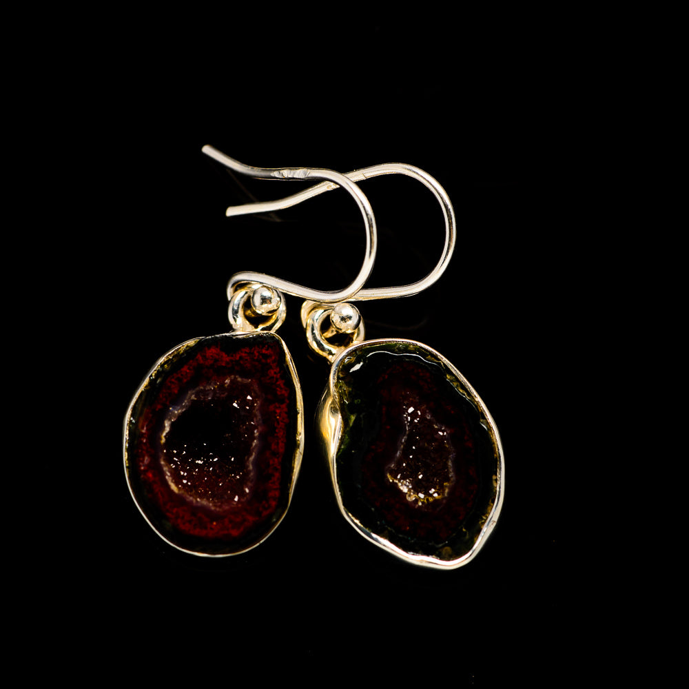 Coconut Geode Druzy Earrings handcrafted by Anasilvercos - EARR401707