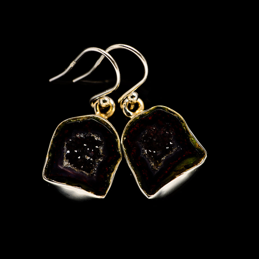 Coconut Geode Druzy Earrings handcrafted by Anasilvercos - EARR401730