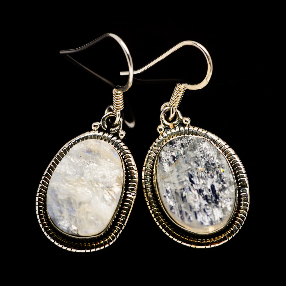 Rainbow Moonstone Earrings handcrafted by Anasilvercos - EARR402023