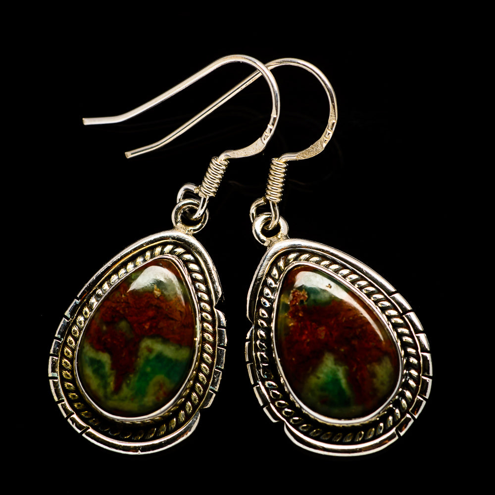 Chrysocolla Earrings handcrafted by Anasilvercos - EARR402310