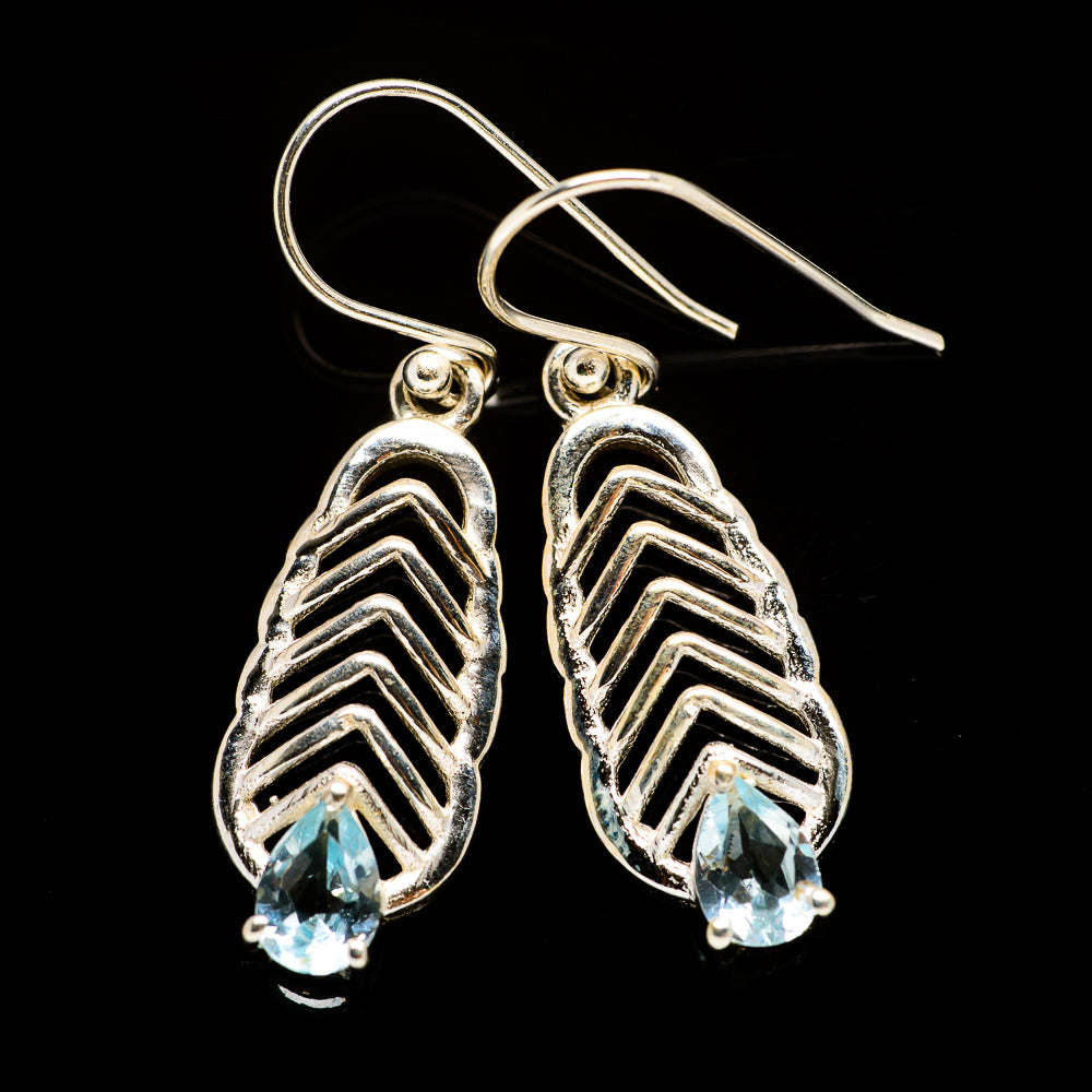 Blue Topaz Earrings handcrafted by Anasilvercos - EARR403810