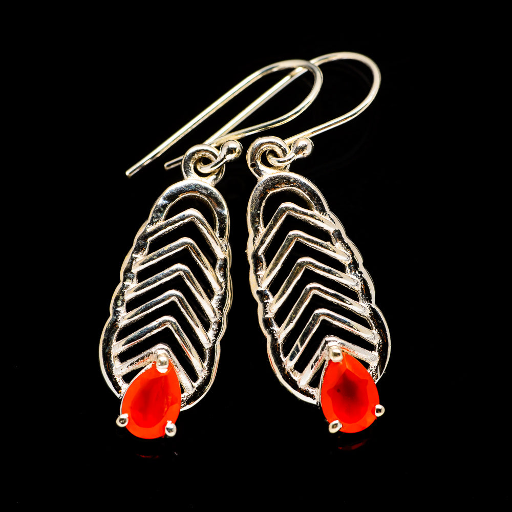 Carnelian Earrings handcrafted by Anasilvercos - EARR403906