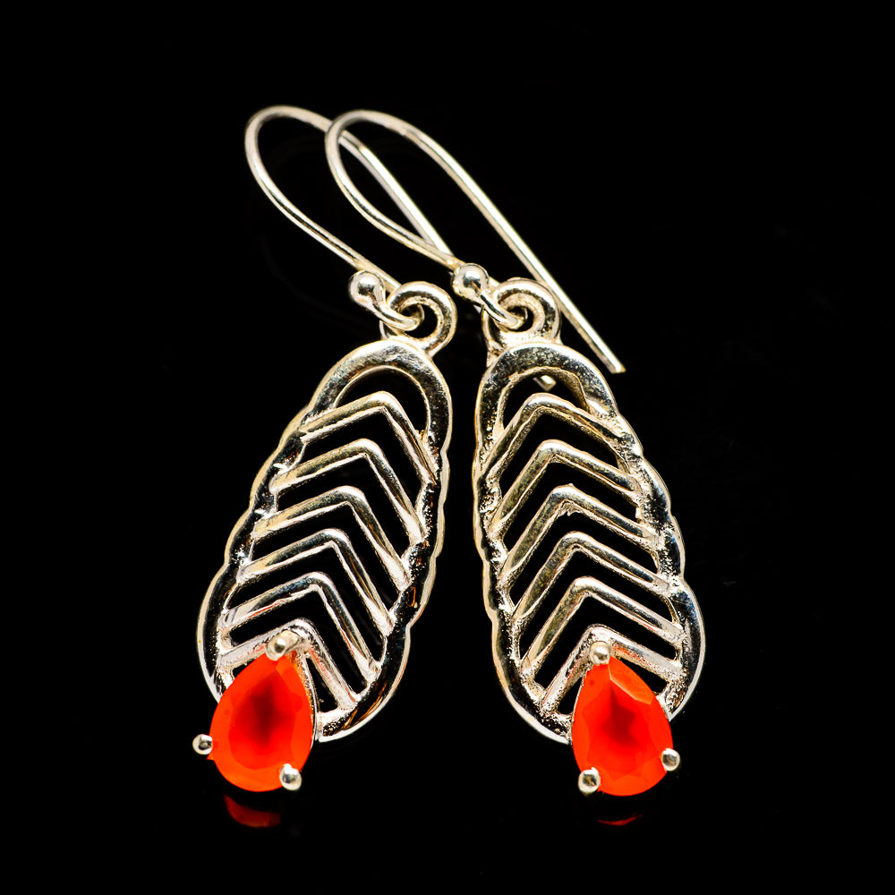 Carnelian Earrings handcrafted by Anasilvercos - EARR404231