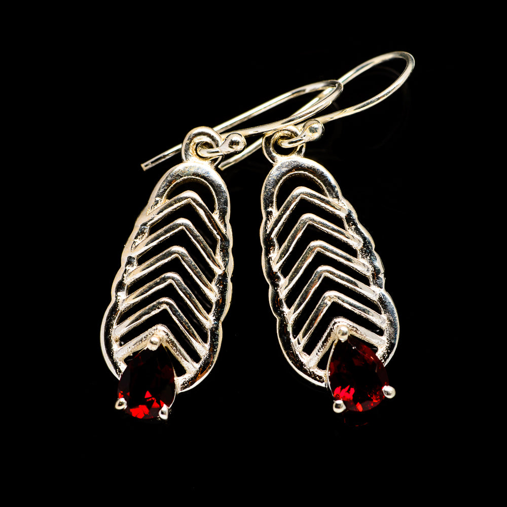 Garnet Earrings handcrafted by Anasilvercos - EARR404382