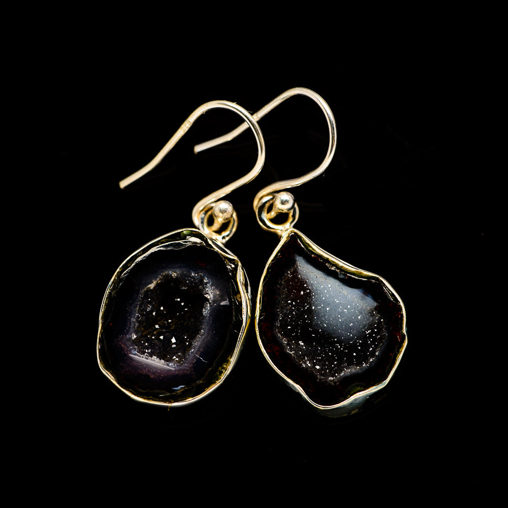 Coconut Geode Druzy Earrings handcrafted by Anasilvercos - EARR404733