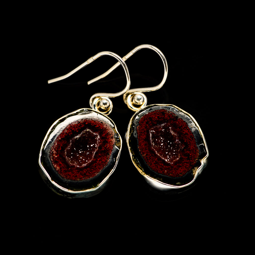 Coconut Geode Druzy Earrings handcrafted by Anasilvercos - EARR404760