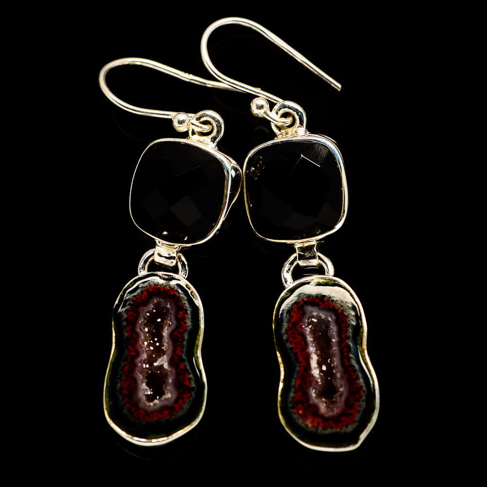 Coconut Geode Druzy Earrings handcrafted by Anasilvercos - EARR404898