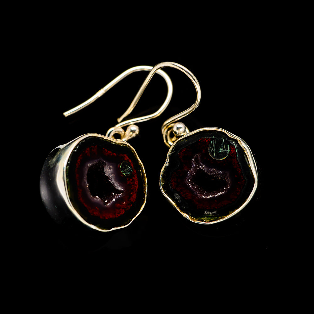 Coconut Geode Druzy Earrings handcrafted by Anasilvercos - EARR404908