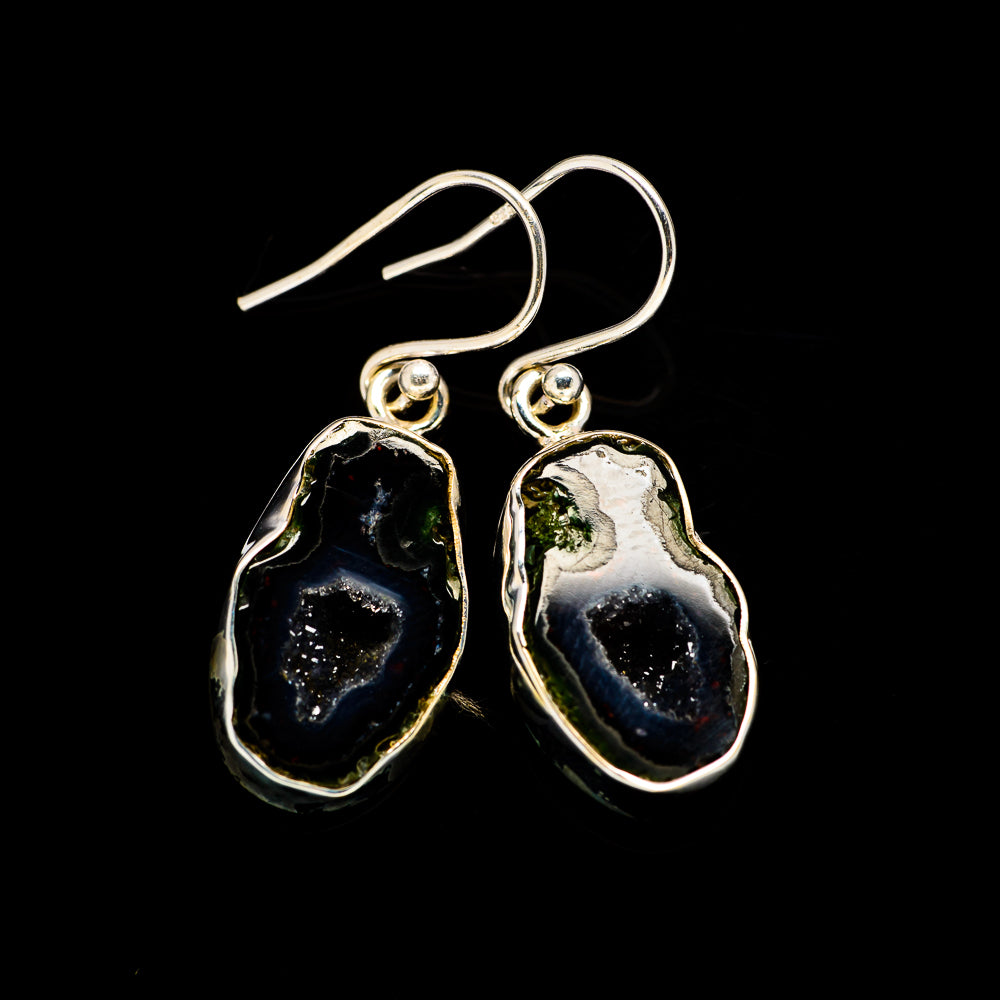 Coconut Geode Druzy Earrings handcrafted by Anasilvercos - EARR405333