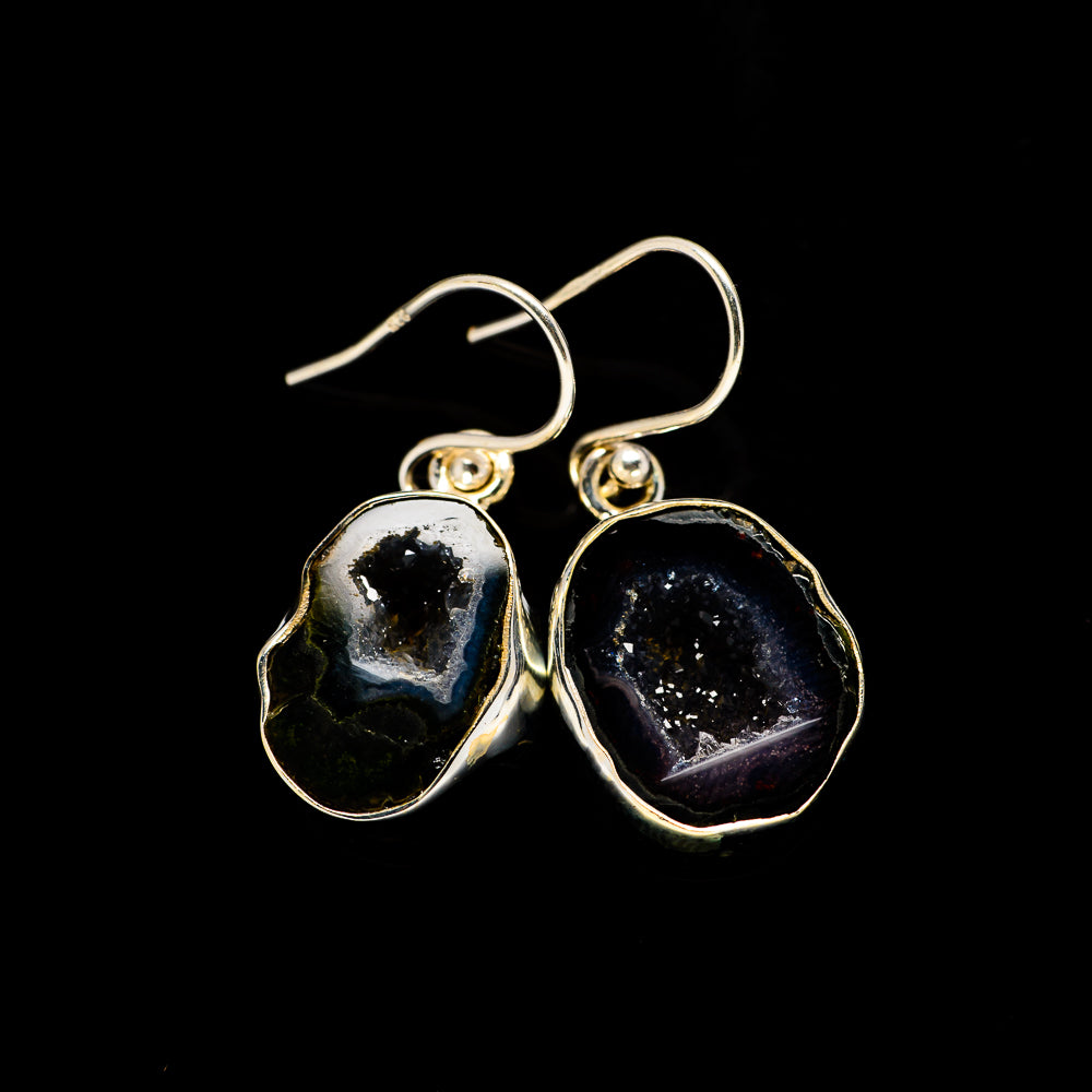 Coconut Geode Druzy Earrings handcrafted by Anasilvercos - EARR405344