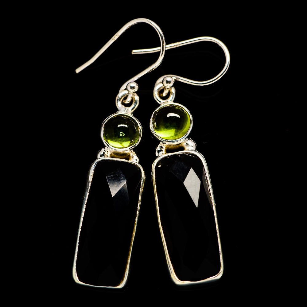 Black Onyx Earrings handcrafted by Anasilvercos - EARR405533