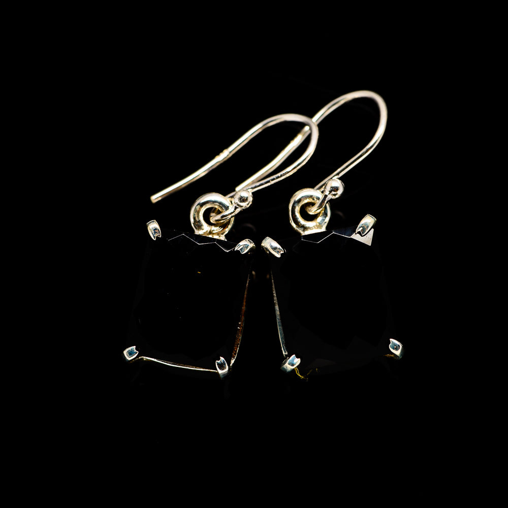 Black Onyx Earrings handcrafted by Anasilvercos - EARR405536