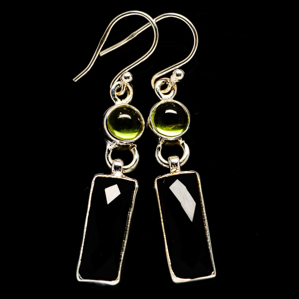 Black Onyx Earrings handcrafted by Anasilvercos - EARR405598