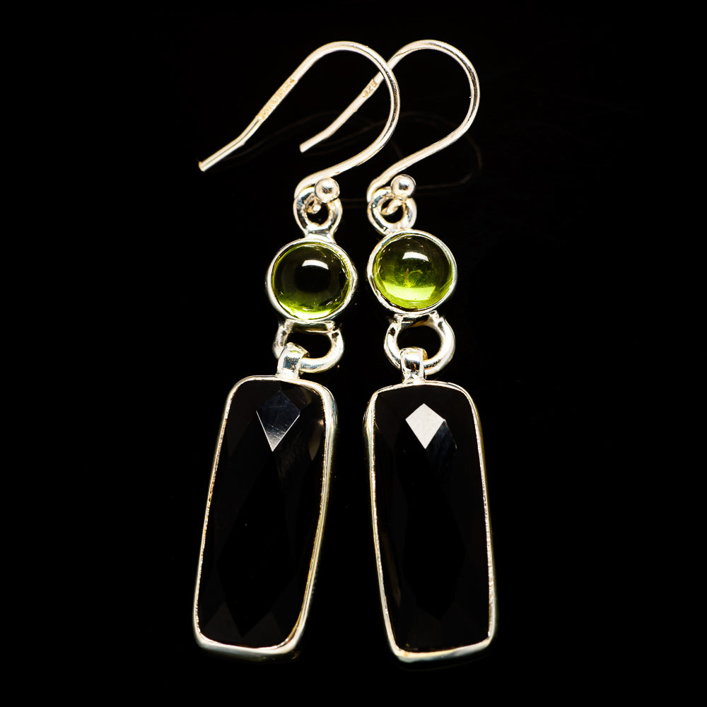 Black Onyx Earrings handcrafted by Anasilvercos - EARR405727