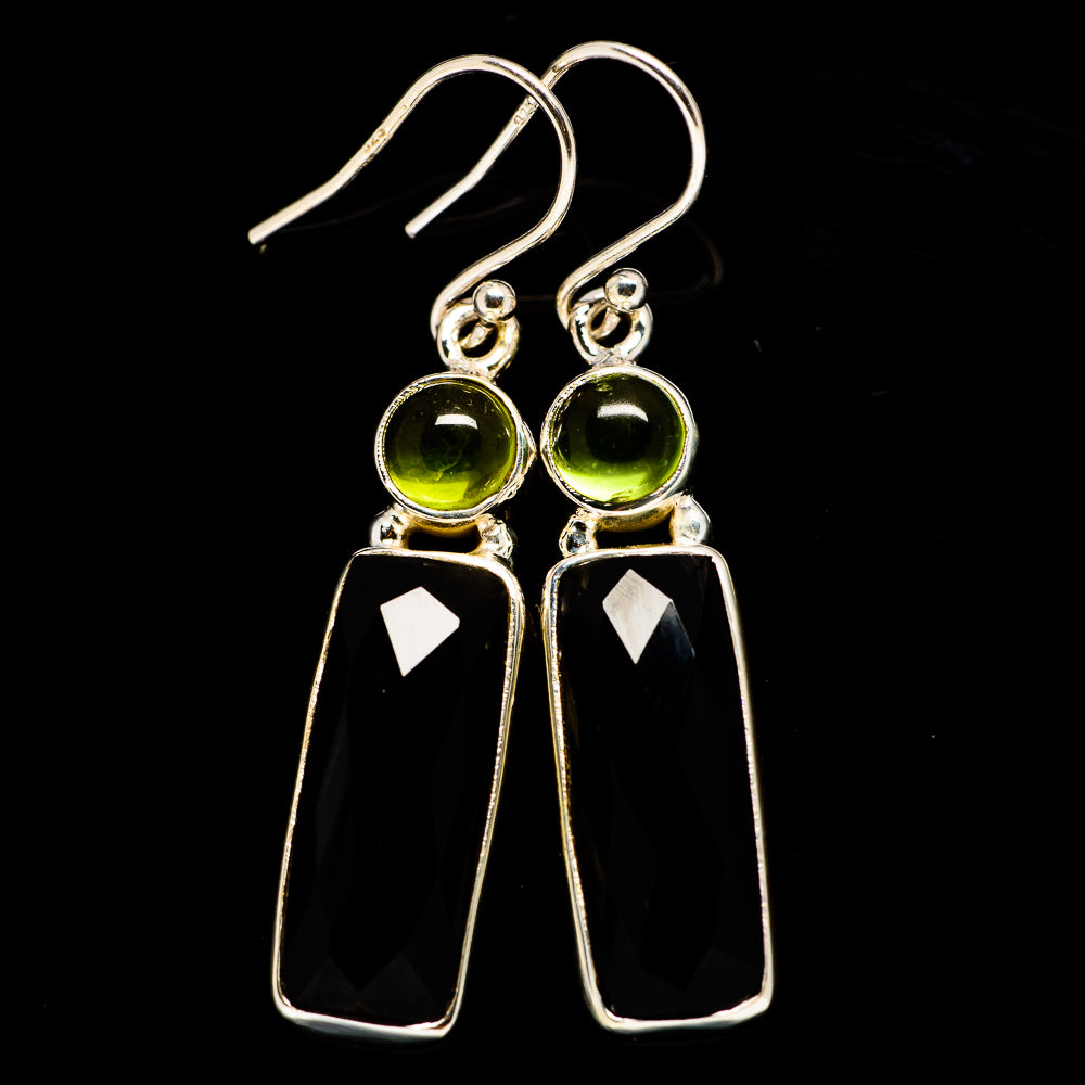 Black Onyx Earrings handcrafted by Anasilvercos - EARR405929