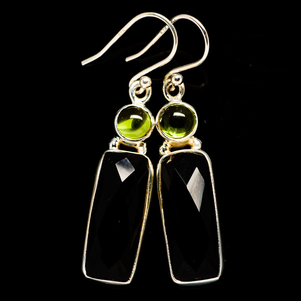 Black Onyx Earrings handcrafted by Anasilvercos - EARR405963