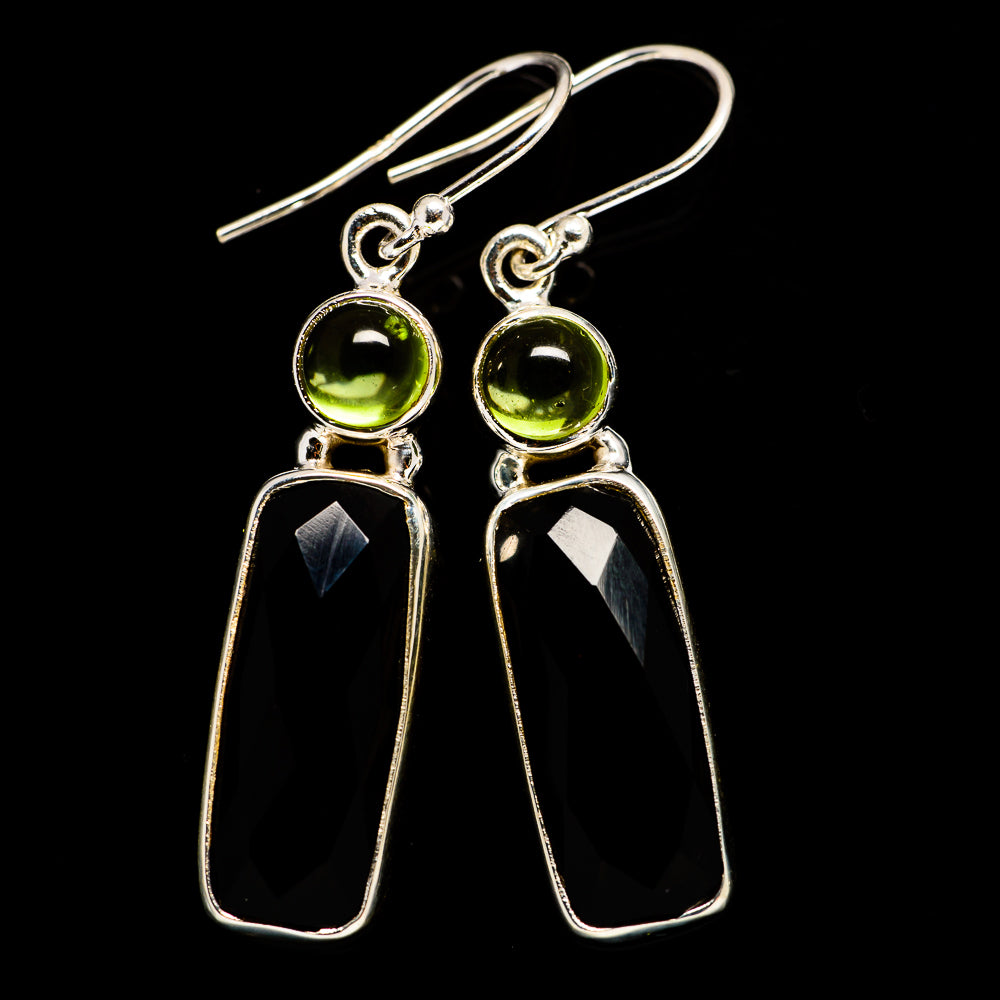 Black Onyx Earrings handcrafted by Anasilvercos - EARR406024