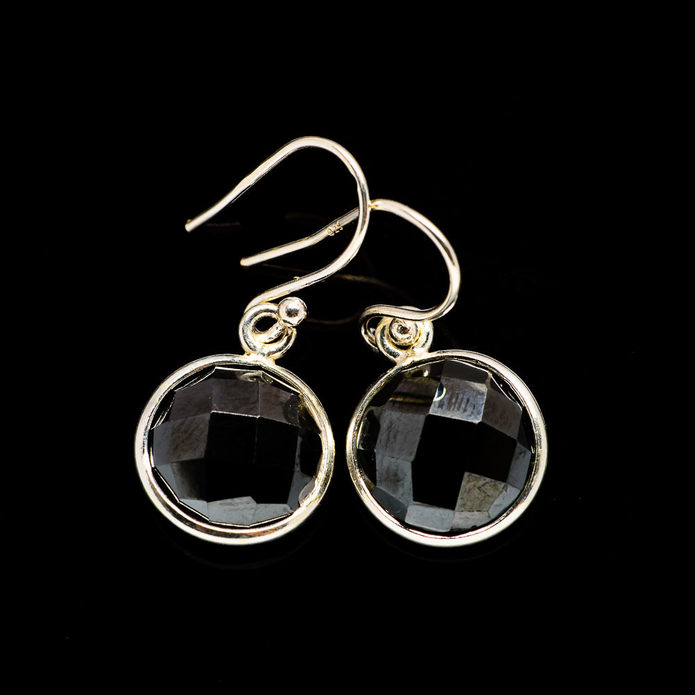 Black Onyx Earrings handcrafted by Anasilvercos - EARR406053