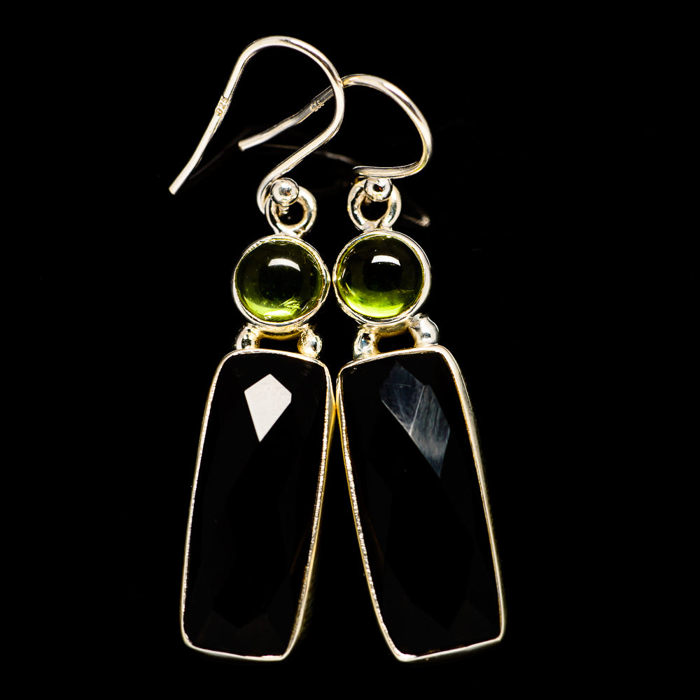 Black Onyx Earrings handcrafted by Anasilvercos - EARR406070