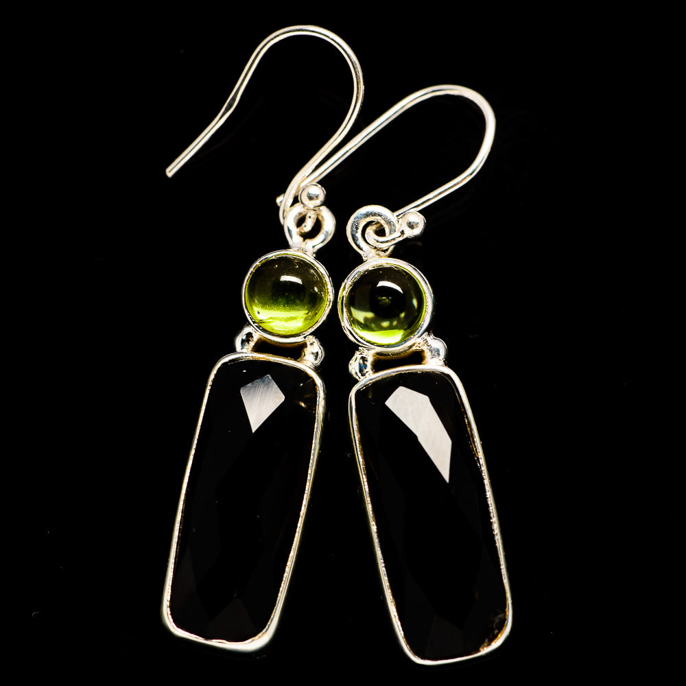Black Onyx Earrings handcrafted by Anasilvercos - EARR406075