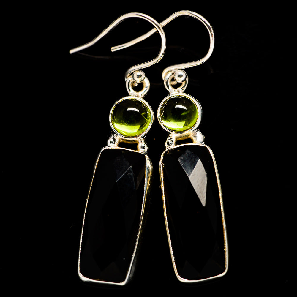 Black Onyx Earrings handcrafted by Anasilvercos - EARR406094