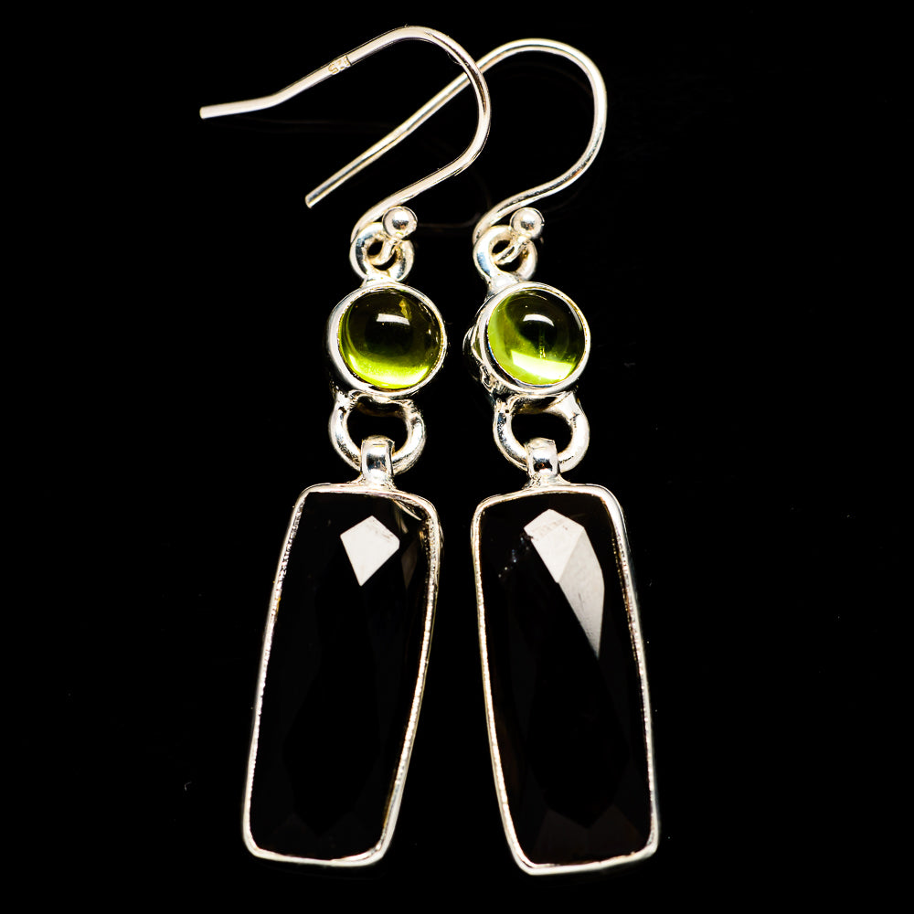 Black Onyx Earrings handcrafted by Anasilvercos - EARR406102