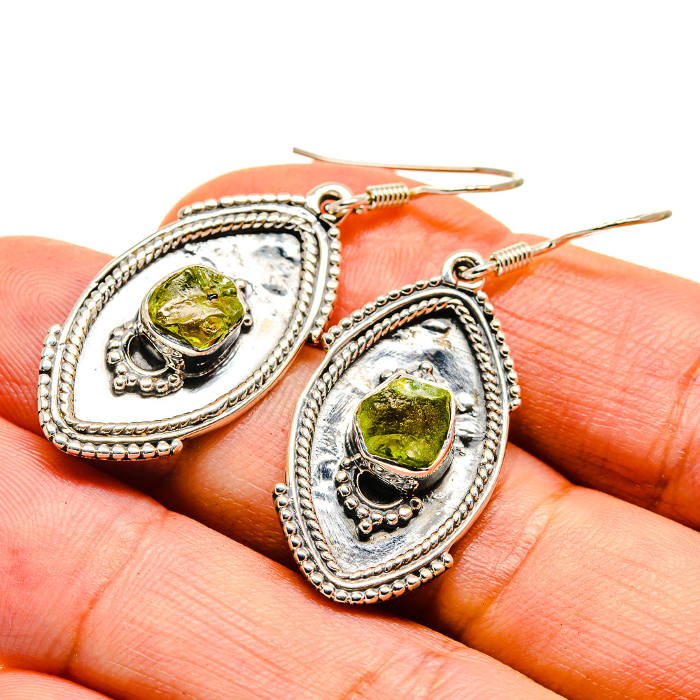 Peridot Earrings handcrafted by Anasilvercos - EARR407576
