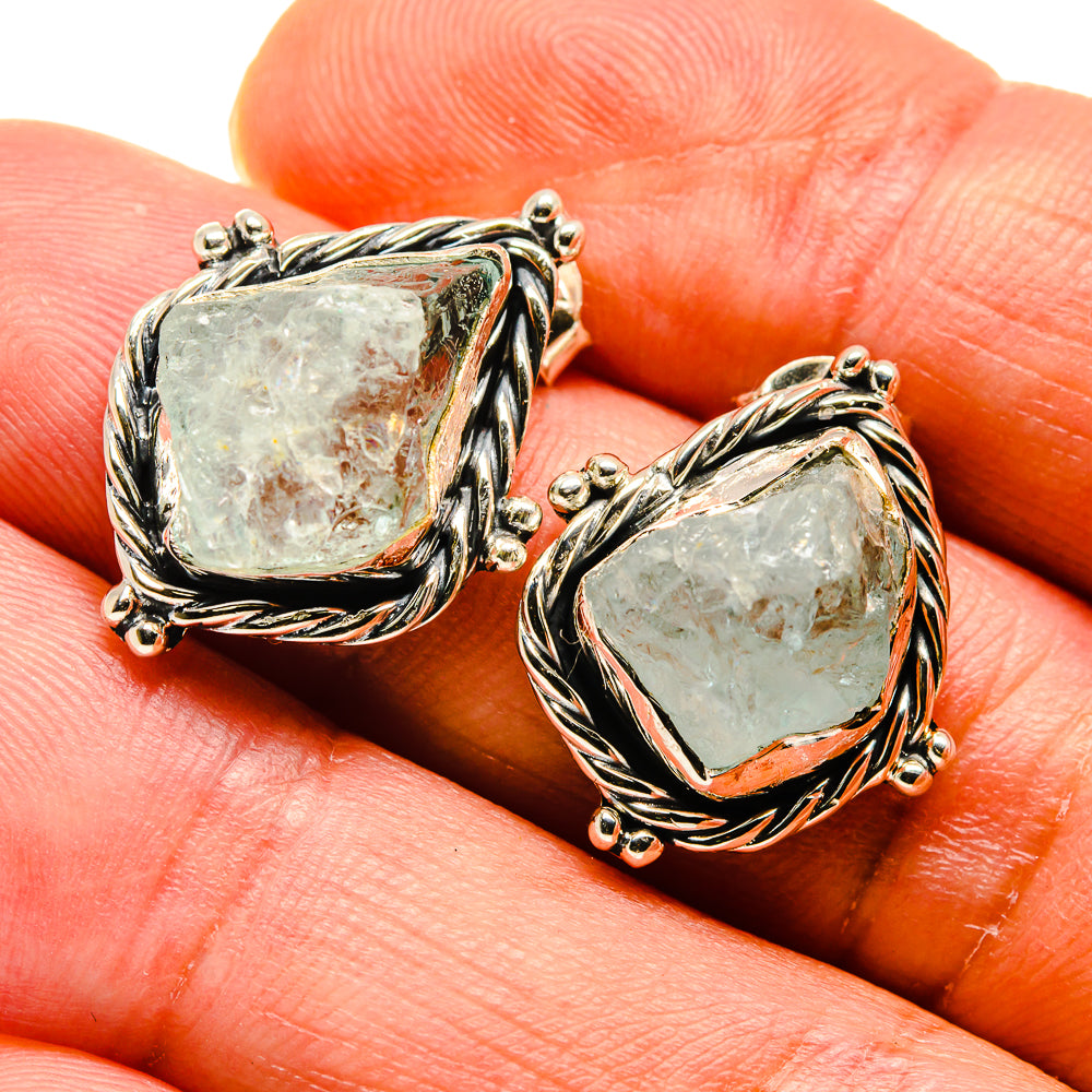 Aquamarine Earrings handcrafted by Anasilvercos - EARR407704