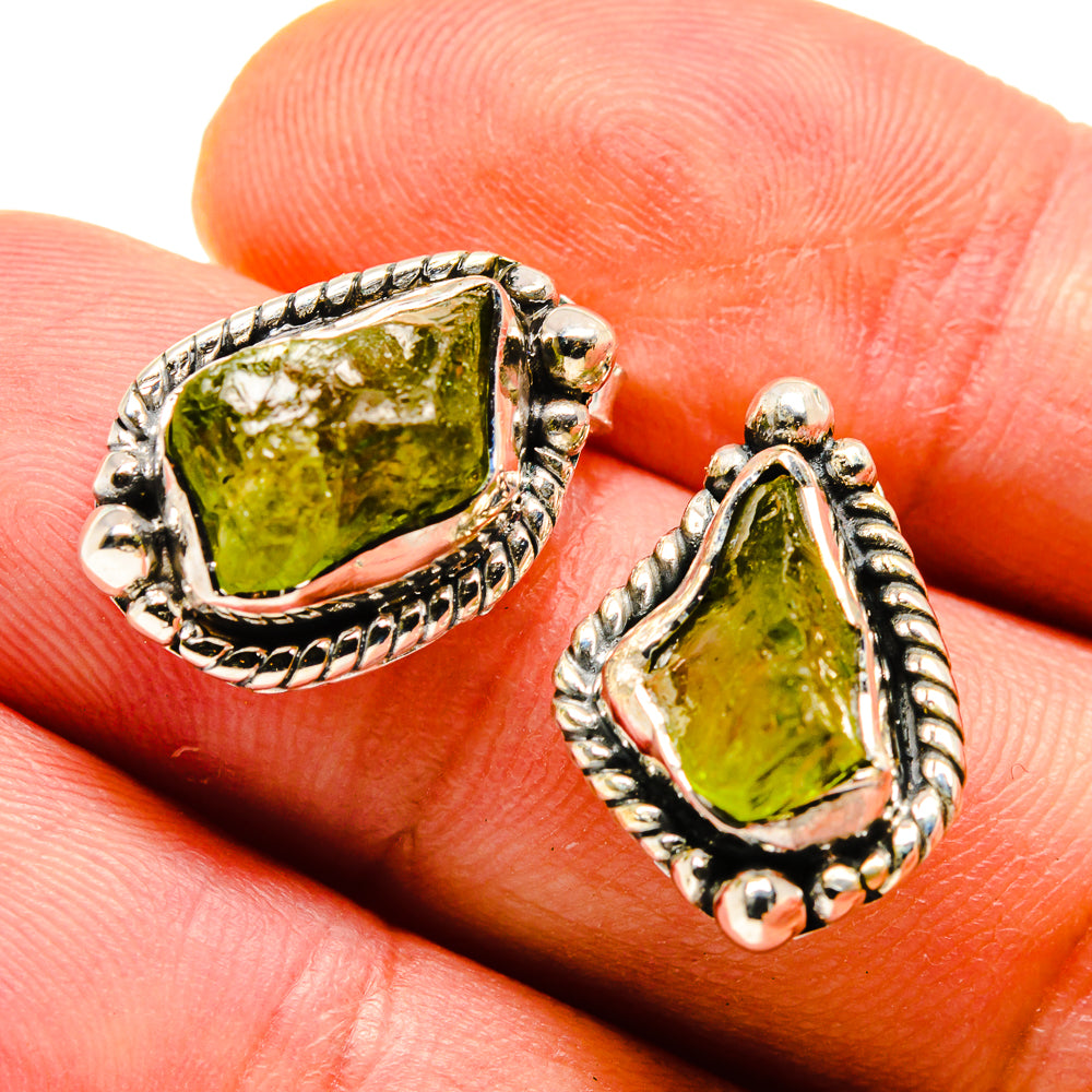 Peridot Earrings handcrafted by Anasilvercos - EARR407818