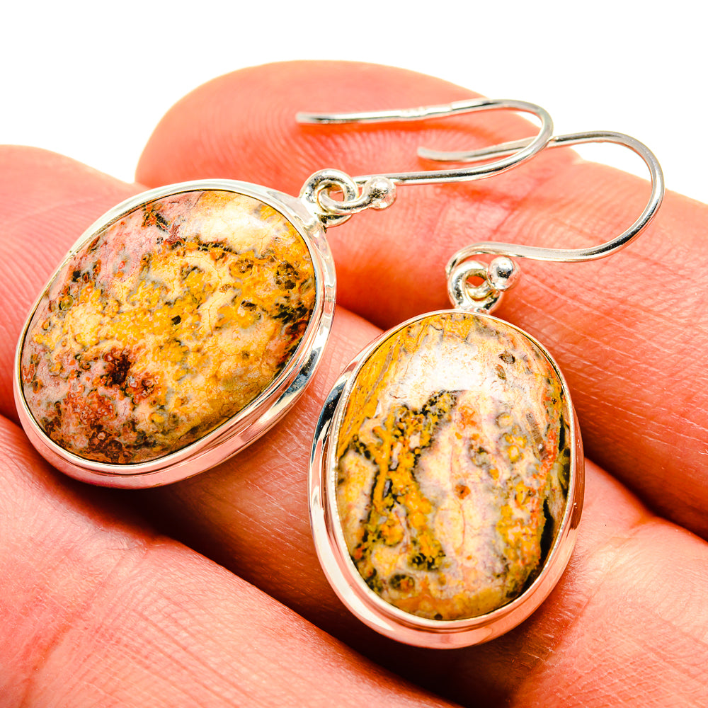 Poppy Jasper Earrings handcrafted by Anasilvercos - EARR408869