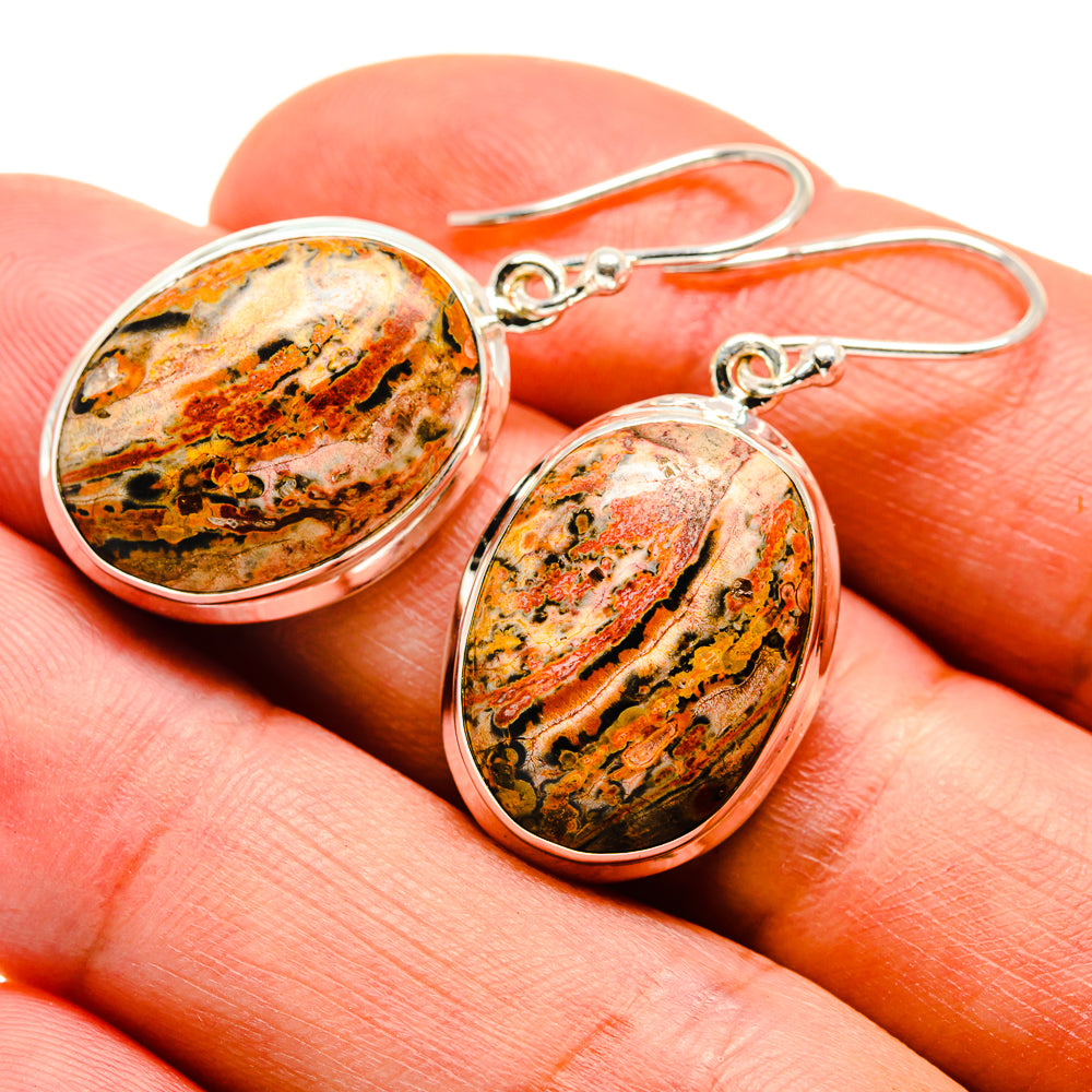 Poppy Jasper Earrings handcrafted by Anasilvercos - EARR408882